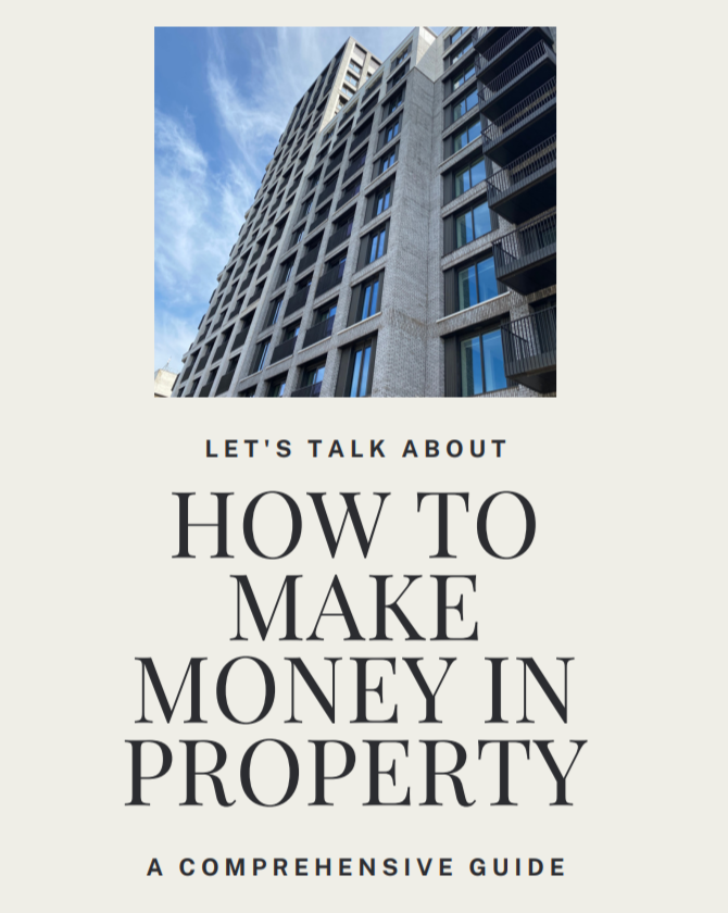 How to make money from property without on sale money