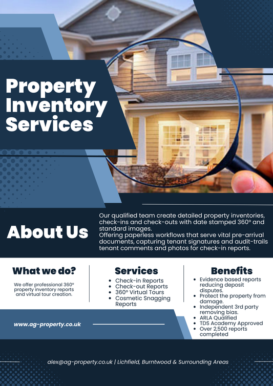 Professional Inventory Report Completion *Contact To Book*